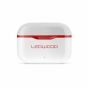 Bluetooth oordopjes CAPELLA met oplaadcase en superbass van Ledwood, wit met rood