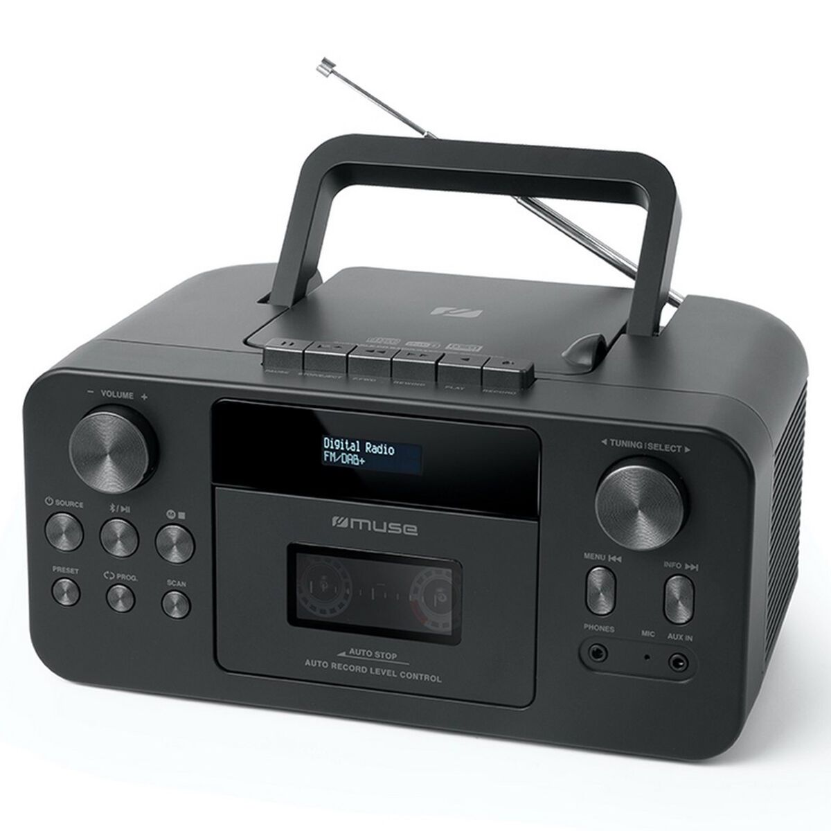 Muse M-182DB - Draagbare DAB+ radio, Bluetooth, CD- en