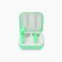 groene Bluetooth oordopjes "Hubble"  met oplaadcase van Ledwood