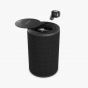 Bluetooth speaker DUAL ST9 met geïntegreerde in-ear earphones van Ledwood, zwart