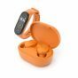 KEPLER TWS earphones, oplaadcase en activity tracker, oranje van Ledwood