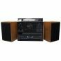 MCD5600BR - Soundmaster muziekcenter met platenspeler, bluetooth, CD, Cassette, USB en DAB+, bruin - 4005425012252