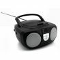 SCD1400SW - Soundmaster Boombox met FM radio en CD-speler, zwart - 4005425011989