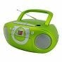 Soundmaster CD boombox met radio en cassette groen