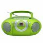 Soundmaster CD boombox met radio en cassette groen