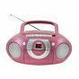 Soundmaster CD boombox met radio en cassette roze