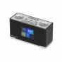 UR240SW is een zwarte DAB+ wekkerradio met kleurendisplay van Soundmaster