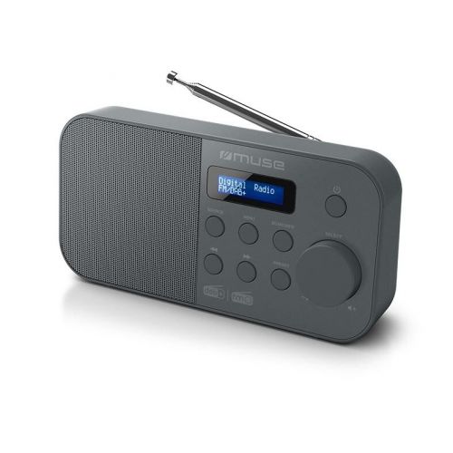 Compacte zwarte digitale DAB+ / FM radio van Muse, M-109DB