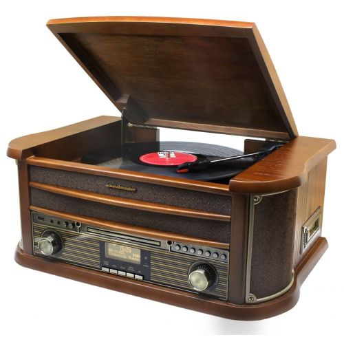 NR565DAB - Soundmaster nostalgisch muziekcenter met DAB+ en bluetooth - 4005425011828