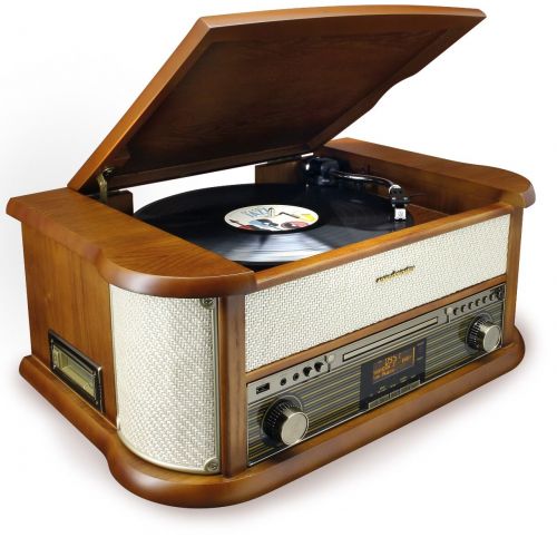 NR566BE - Soundmaster nostalgisch muziekcenter met DAB+ en bluetooth -  4005425012337