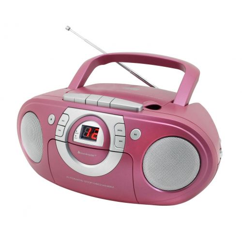 Soundmaster CD boombox met radio en cassette roze