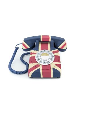 GPO Retro telefoon met print Britse vlag GPO 1970UNIONJACK