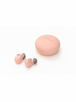 TWS earphones LUNA met draadloos oplaadbare oplaadcase van Ledwood, roze