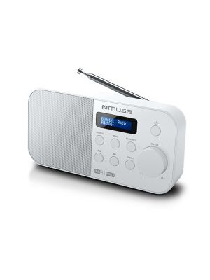 Compacte witte digitale DAB+ / FM radio van Muse, M-109DBW