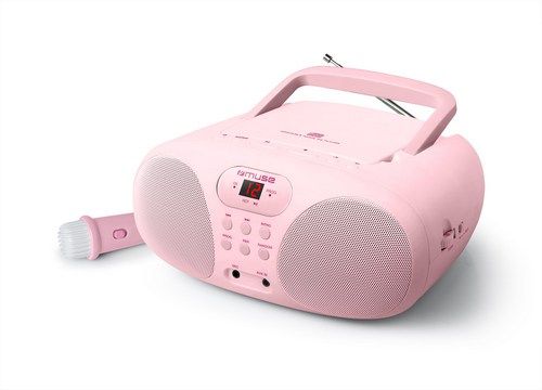 Commissie Snor Onderscheppen Muse MD-203KP draagbare kids radio CD speler roze - Gizmo Retail